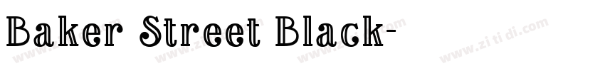 Baker Street Black字体转换